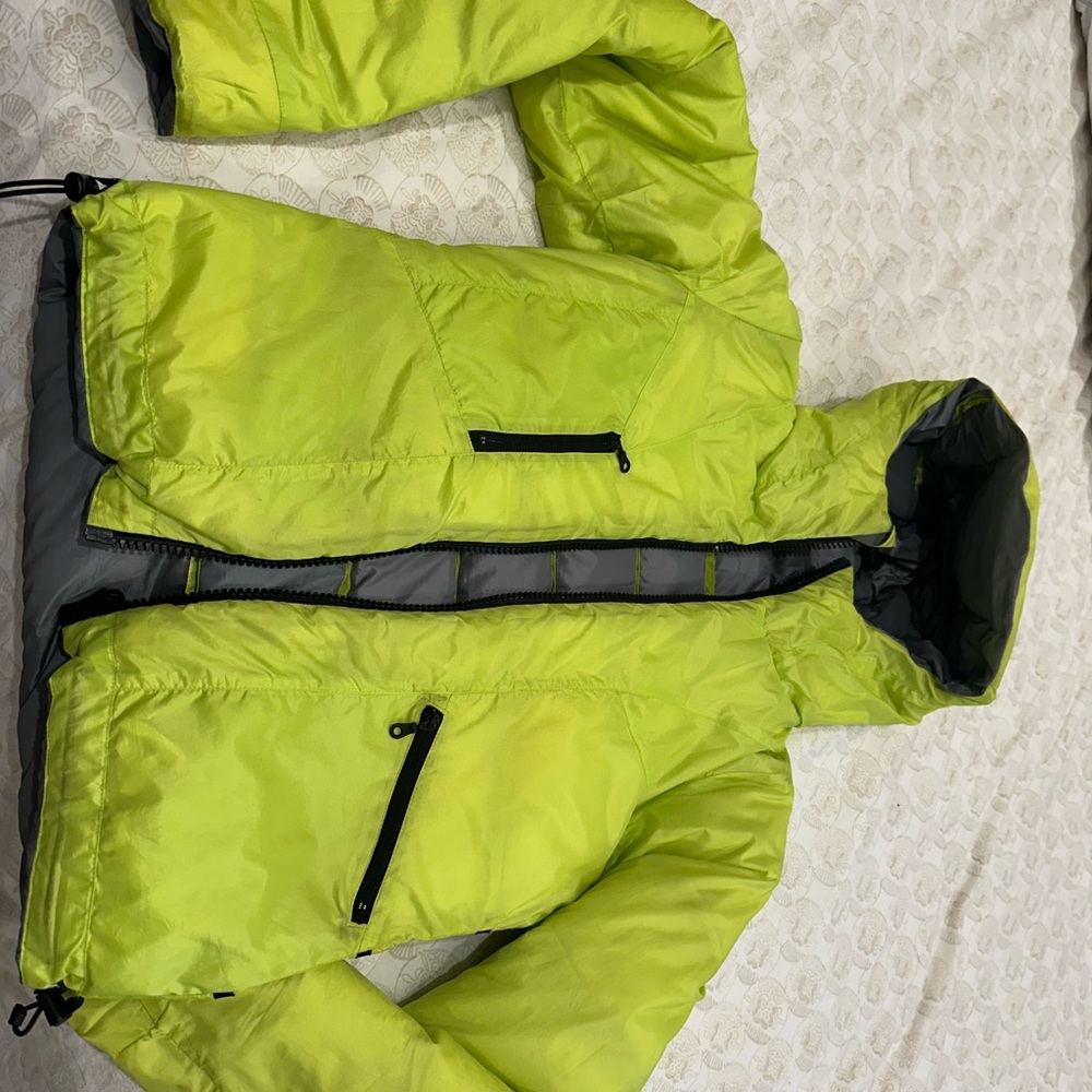 Jetset Lime Green Down Puffer Jacket